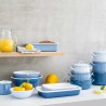 Molde retangular de aço esmaltado azul 30 cm, 1,7 litros - Riess