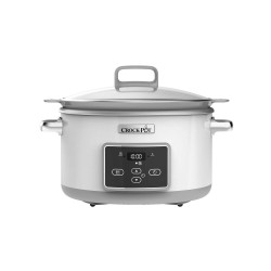 Crock Pot 5 litros com temporizador Duraceramic Sauté - Outlet