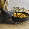 Tajine de cerâmica gres 25 cm com tampa, antracita - Topgres