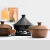 Cazuela de cerâmica gres 29 cm com tampa, antracite - Topgres