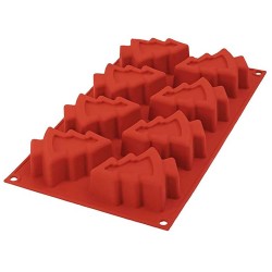 Molde mini árvore de Natal, de silicone platina - Silikomart