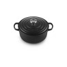 Cocotte de hierro fundido, 20 cm, color negro - Le Creuset