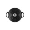 Cocotte de hierro fundido, 20 cm, color negro - Le Creuset