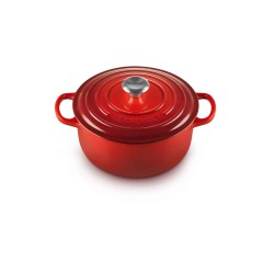 Cocotte de ferro fundido, 20 cm, cor cereja - Le Creuset