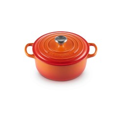 Cocotte de ferro fundido, 20 cm, cor vulcânica - Le Creuset