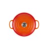 Cocotte de ferro fundido, 20 cm, cor vulcânica - Le Creuset