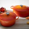 Cocotte de ferro fundido, 20 cm, cor vulcânica - Le Creuset