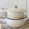 Cocotte de hierro fundido, 20 cm, color merengue - Le Creuset