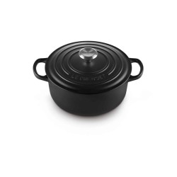 Cocotte de ferro fundido, 24 cm, cor preta - Le Creuset