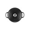 Cocotte de hierro fundido, 24 cm, color negro - Le Creuset