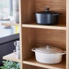 Cocotte de hierro fundido, 24 cm, color negro - Le Creuset