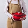 Cocotte de ferro fundido, 24 cm, cor cereja - Le Creuset