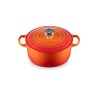 Cocotte de ferro fundido, 24 cm, cor vulcânica - Le Creuset