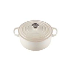 Cocotte de ferro fundido, 24 cm, cor merengue - Le Creuset