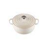 Cocotte de ferro fundido, 24 cm, cor merengue - Le Creuset