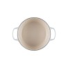 Cocotte de hierro fundido, 24 cm, color merengue - Le Creuset