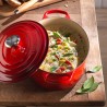 Cocotte de hierro fundido, 27 cm, color cereza - Le Creuset