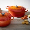 Cocotte de ferro fundido, 27 cm, cor vulcânica - Le Creuset