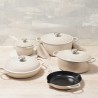 Cazuela cocotte de hierro fundido, 30 cm, color merengue - Le Creuset