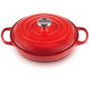 Cazuela cocotte de hierro fundido, 30 cm, color cereza - Le Creuset