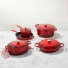 Cazuela cocotte de hierro fundido, 30 cm, color cereza - Le Creuset