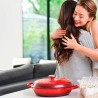 Cazuela cocotte de ferro fundido, 30 cm, cor cereja - Le Creuset