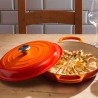 Cazuela cocotte de hierro fundido, 30 cm, color volcánico - Le Creuset
