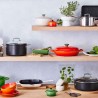 Cazuela cocotte de ferro fundido, 30 cm, cor vulcânico - Le Creuset