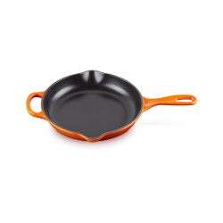 Frigideira skillet de ferro fundido, 26 cm, cor vulcânica - Le Creuset
