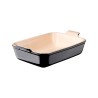 Fonte de cerâmica grés esmaltada para forno, cor preta, 2,4 litros - Le Creuset