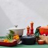 Fuente de cerámica gres esmaltada para horno, color cereza, 2,4 litros - Le Creuset