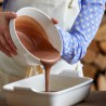 Fonte de cerâmica de grés esmaltada para forno, cor merengue, 2,4 litros - Le Creuset