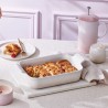 Fonte de cerâmica de grés esmaltada para forno, cor merengue, 2,4 litros - Le Creuset