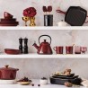 Fonte de cerâmica de grés esmaltada para forno, cor preta, 4 litros - Le Creuset