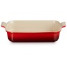 Fuente de cerámica gres esmaltada para horno, color cereza, 4 litros - Le Creuset