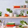 Fuente de cerámica gres esmaltada para horno, color volcánico, 4 litros - Le Creuset