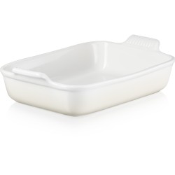 Fonte de cerâmica grés esmaltada para forno, cor merengue, 4 litros - Le Creuset