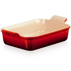Fuente de cerámica gres esmaltada para horno, color cereza, 4 litros - Le Creuset