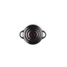 Mini cocotte de cerámica esmaltada, color negro, 10 cm - Le Creuset