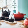 Mini cocotte de cerâmica esmaltada, cor preta, 10 cm - Le Creuset