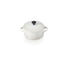 Mini cocotte de cerâmica de grés esmaltado, cor merengue, 10 cm - Le Creuset