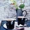 Taza de cerámica gres esmaltada 200 ml, color negro - Le Creuset