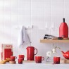 Caneca de cerâmica esmaltada 200 ml, cor cereja - Le Creuset