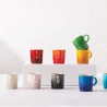 Caneca de cerâmica esmaltada 200 ml, cor cereja - Le Creuset