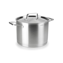 Panela alta de aço inoxidável com tampa de aço, foodie, 26 cm - Lacor