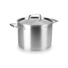 Panela alta de aço inoxidável com tampa de aço, foodie, 26 cm - Lacor