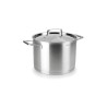 Panela alta de aço inoxidável com tampa de aço, foodie, 24 cm - Lacor