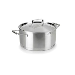 Panela de aço inoxidável com tampa de aço, foodie, 28 cm - Lacor