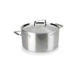 Panela de aço inoxidável com tampa de aço, foodie, 26 cm - Lacor
