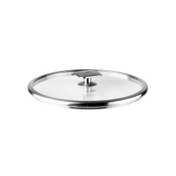 Tapa de cristal de seguridad con salida de vapor, 32 cm, combi - Lacor